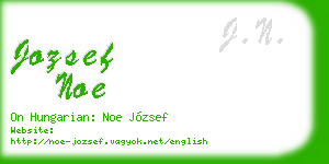 jozsef noe business card