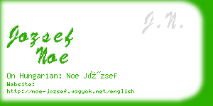 jozsef noe business card